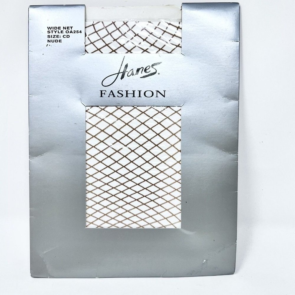 Hanes Fashion Wide Net Style OA254 Size CD color‎ Nude NIP